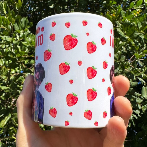 Bill and Frank Strawberry Mug | From The Last Of Us 11 Ounces - Picture 2 of 4